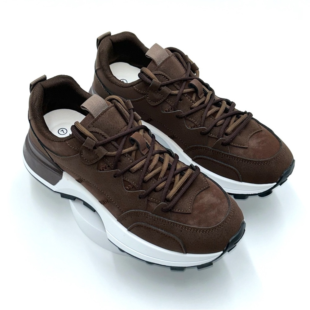 Men’s Dark Brown Outdoor Sneakers - Size 10